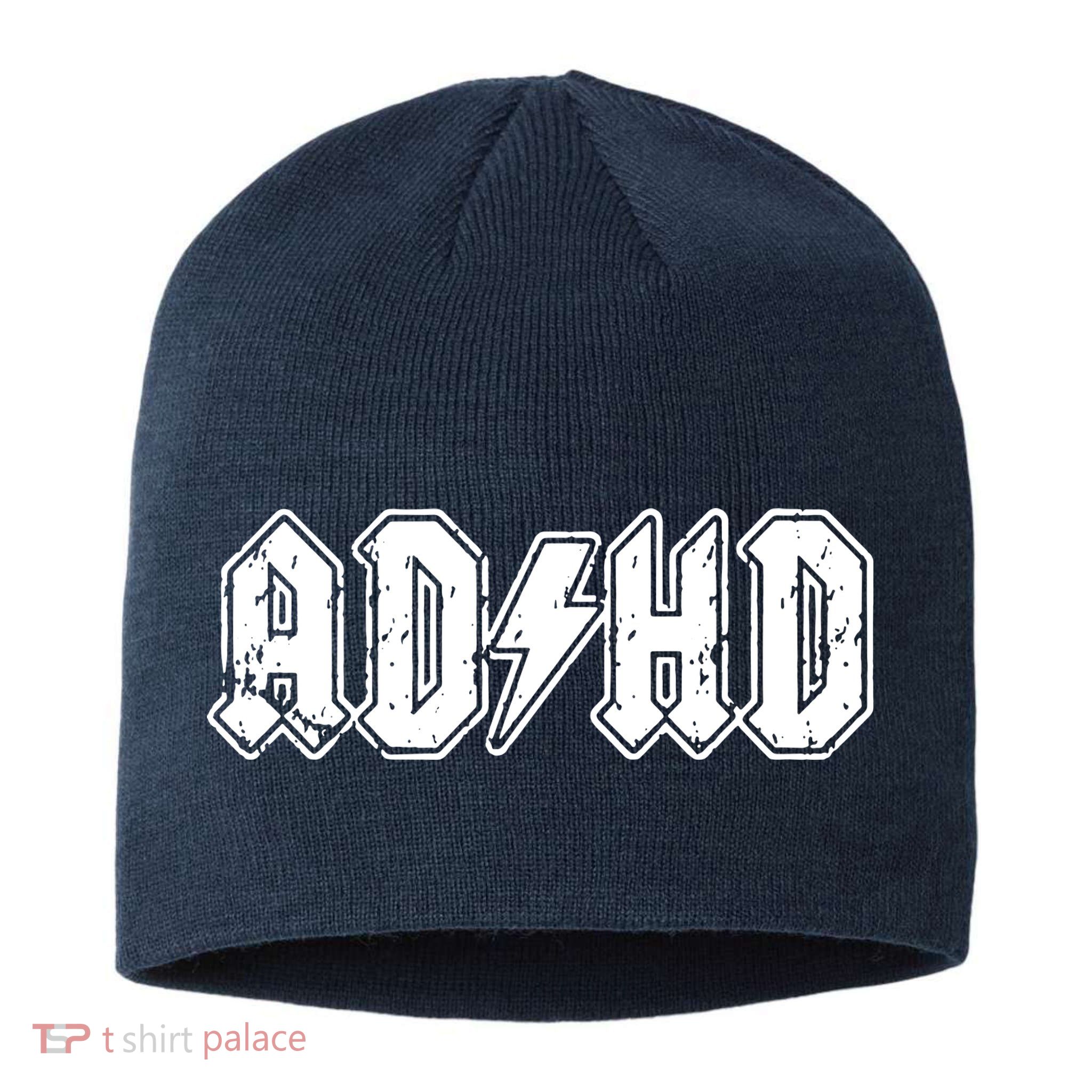 ADHD ADD Parody Rock And Roll Entourage Music Funny Sustainable Beanie