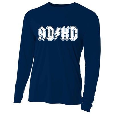 ADHD ADD Parody Rock And Roll Entourage Music Funny Cooling Performance Long Sleeve Crew