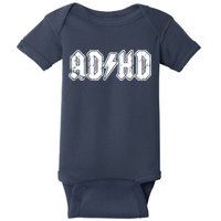 ADHD ADD Parody Rock And Roll Entourage Music Funny Baby Bodysuit