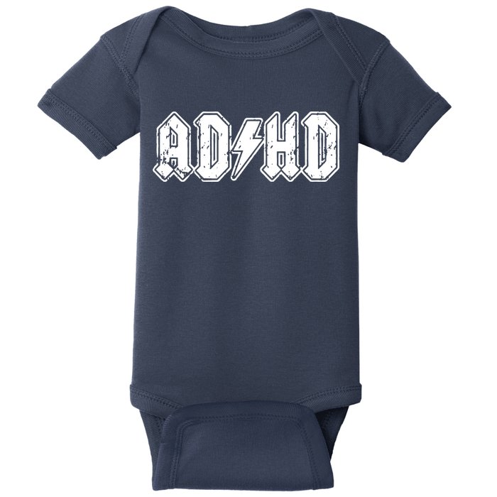 ADHD ADD Parody Rock And Roll Entourage Music Funny Baby Bodysuit