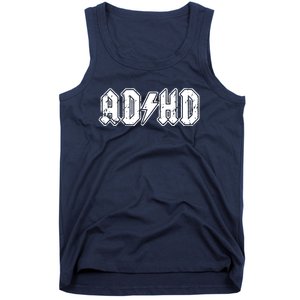 ADHD ADD Parody Rock And Roll Entourage Music Funny Tank Top