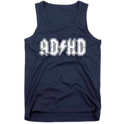 ADHD ADD Parody Rock And Roll Entourage Music Funny Tank Top