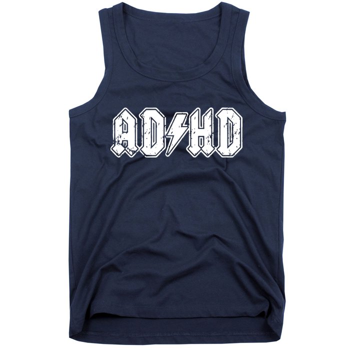 ADHD ADD Parody Rock And Roll Entourage Music Funny Tank Top