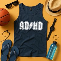 ADHD ADD Parody Rock And Roll Entourage Music Funny Tank Top
