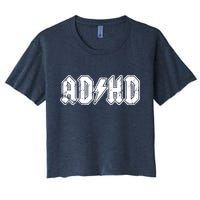ADHD ADD Parody Rock And Roll Entourage Music Funny Crop Top