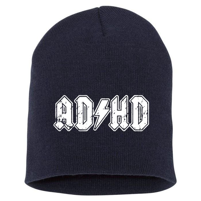 ADHD ADD Parody Rock And Roll Entourage Music Funny Short Acrylic Beanie