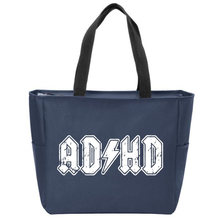 ADHD ADD Parody Rock And Roll Entourage Music Funny Zip Tote Bag