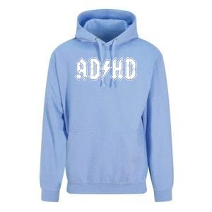 ADHD ADD Parody Rock And Roll Entourage Music Funny Unisex Surf Hoodie