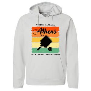 Athens Alabama Pickleball Association Performance Fleece Hoodie