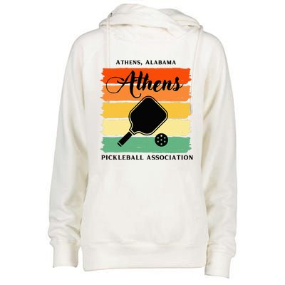 Athens Alabama Pickleball Association Womens Funnel Neck Pullover Hood