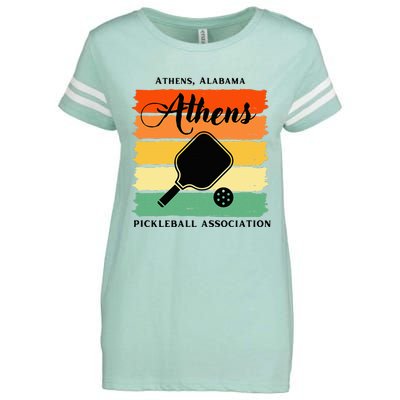 Athens Alabama Pickleball Association Enza Ladies Jersey Football T-Shirt