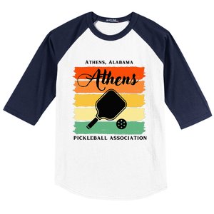 Athens Alabama Pickleball Association Baseball Sleeve Shirt