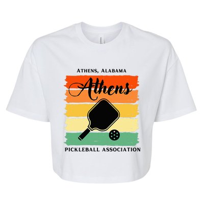 Athens Alabama Pickleball Association Bella+Canvas Jersey Crop Tee