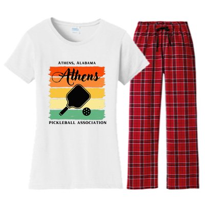 Athens Alabama Pickleball Association Women's Flannel Pajama Set