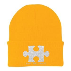 Autism Awareness Puzzle Accept Adapt Advocate Knit Cap Winter Beanie