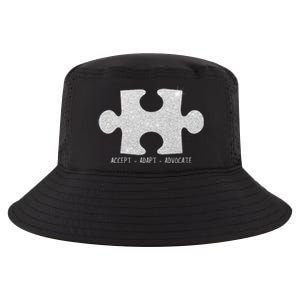 Autism Awareness Puzzle Accept Adapt Advocate Cool Comfort Performance Bucket Hat