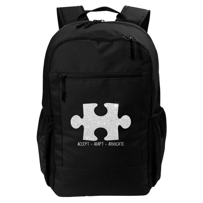 Autism Awareness Puzzle Accept Adapt Advocate Backpack