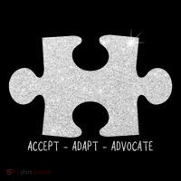 Autism Awareness Puzzle Accept Adapt Advocate Drawstring Bag