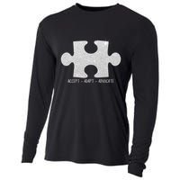 Autism Awareness Puzzle Accept Adapt Advocate Cooling Performance Long Sleeve Crew