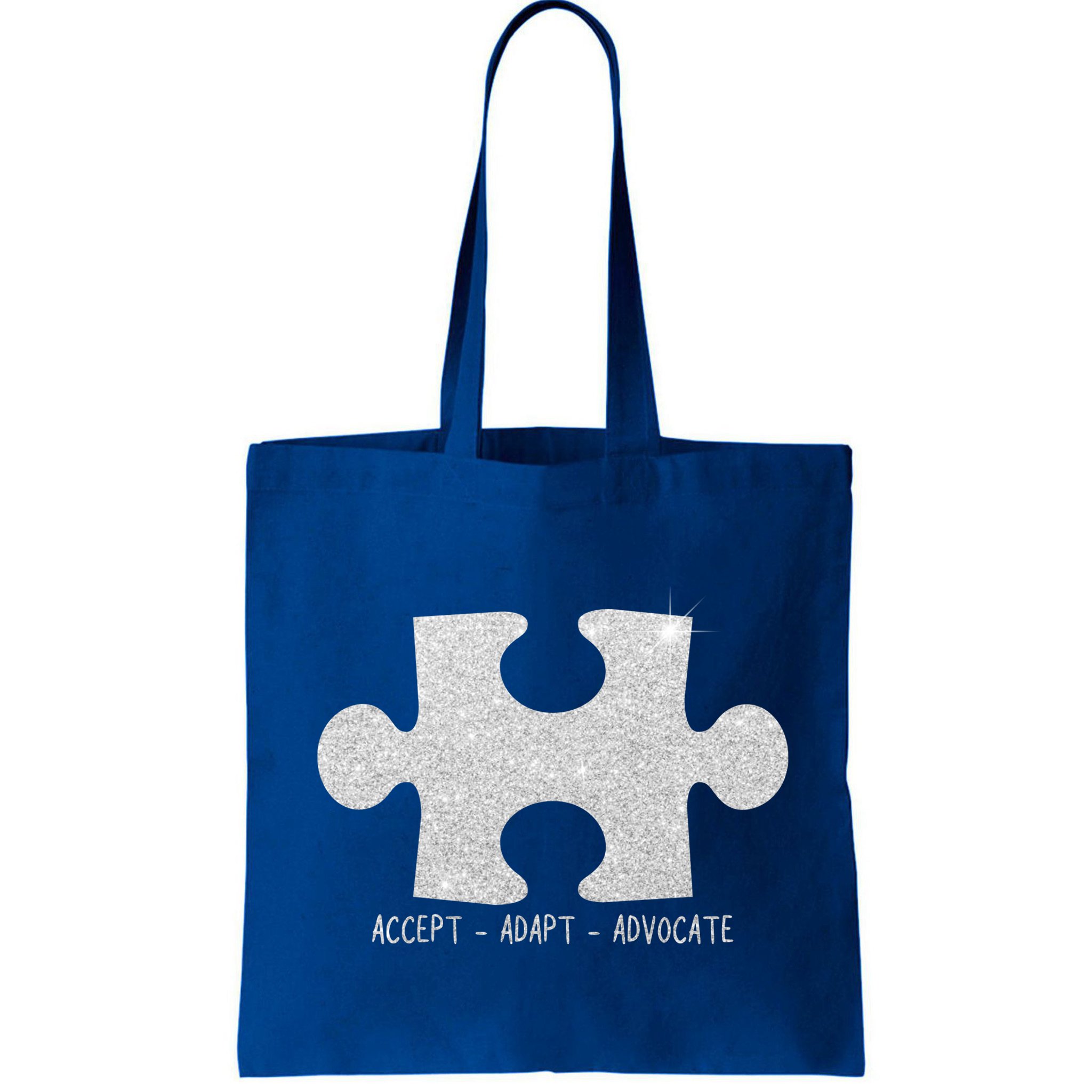 Autism Awareness Puzzle Accept Adapt Advocate Bag