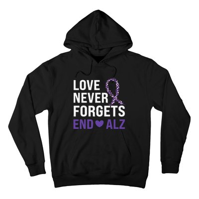 Alzheimer's Awareness Purple Ribbon Dementia Mom Dad Grandpa Hoodie