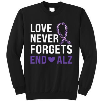 Alzheimer's Awareness Purple Ribbon Dementia Mom Dad Grandpa Sweatshirt