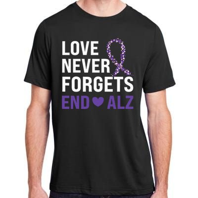 Alzheimer's Awareness Purple Ribbon Dementia Mom Dad Grandpa Adult ChromaSoft Performance T-Shirt