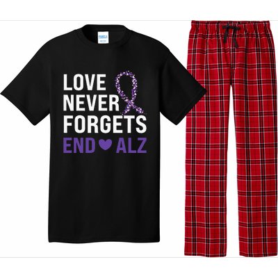 Alzheimer's Awareness Purple Ribbon Dementia Mom Dad Grandpa Pajama Set