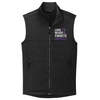 Alzheimer's Awareness Purple Ribbon Dementia Mom Dad Grandpa Collective Smooth Fleece Vest