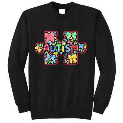 Autism Awareness Puzzle Heart Awareness Day - Women Girl Sweatshirt