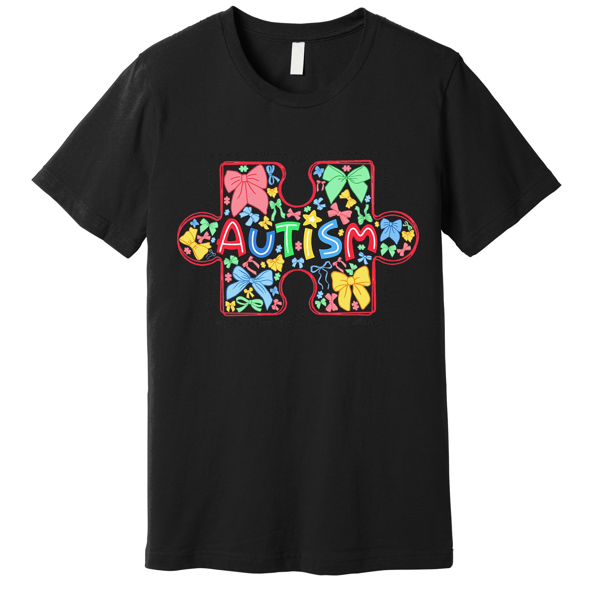Autism Awareness Puzzle Heart Awareness Day - Women Girl Premium T-Shirt