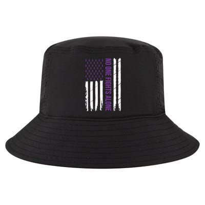 Alzheimers Awareness Purple Ribbon Dementia Mom Dad Grandpa Cool Comfort Performance Bucket Hat