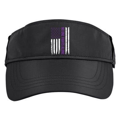 Alzheimers Awareness Purple Ribbon Dementia Mom Dad Grandpa Adult Drive Performance Visor