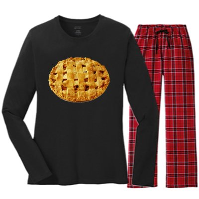 American Apple Pie Halloween Costume T Shir Women's Long Sleeve Flannel Pajama Set 