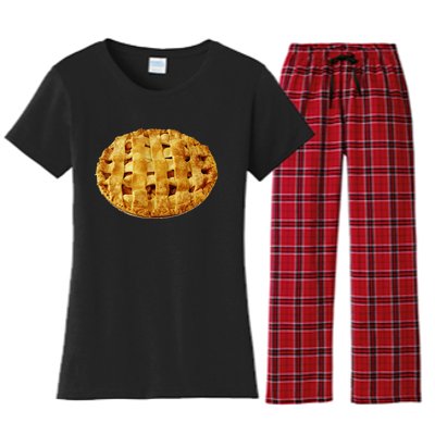 American Apple Pie Halloween Costume T Shir Women's Flannel Pajama Set