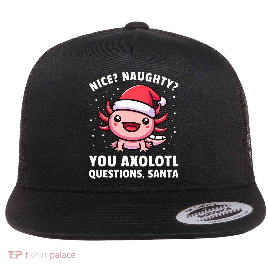 Axolotl  Axolotl Questions Christmas  Flatbill Hat