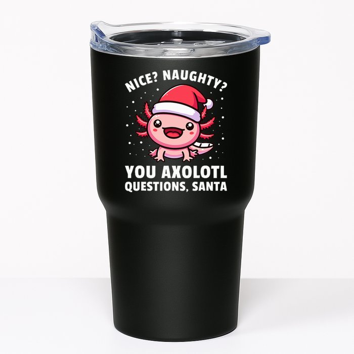 Axolotl  Axolotl Questions Christmas  Tumbler