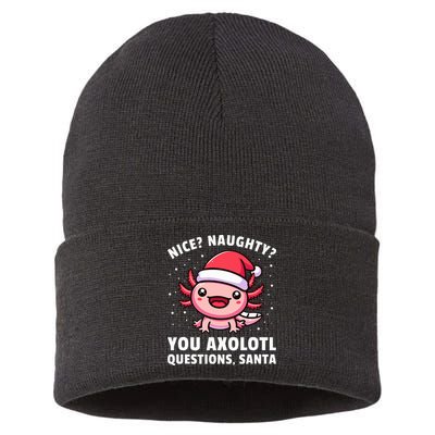 Axolotl  Axolotl Questions Christmas  Sustainable Knit Beanie
