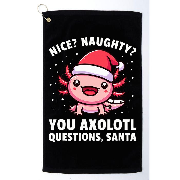 Axolotl  Axolotl Questions Christmas  Golf Towel