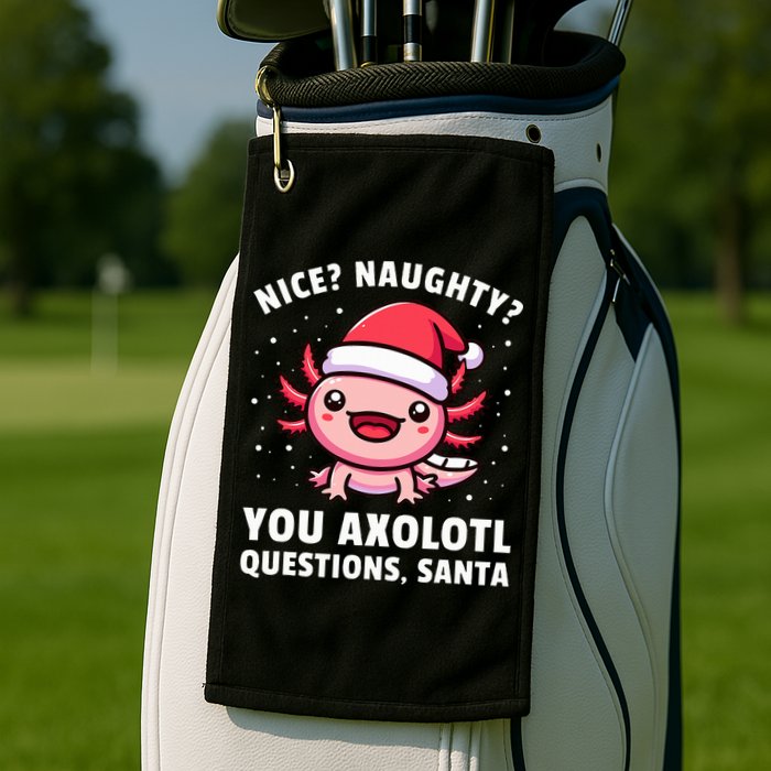 Axolotl  Axolotl Questions Christmas  Golf Towel
