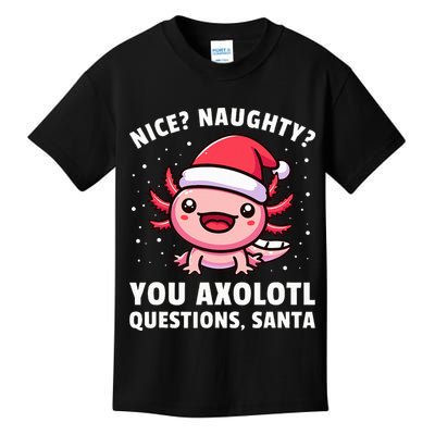 Axolotl  Axolotl Questions Christmas  Kids T-Shirt