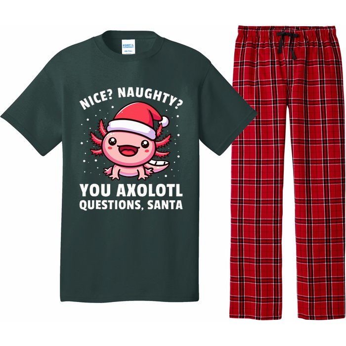 Axolotl  Axolotl Questions Christmas  Pajama Set