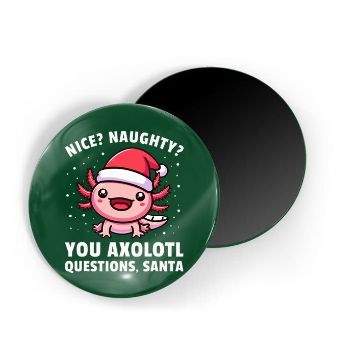 Axolotl  Axolotl Questions Christmas  Magnet