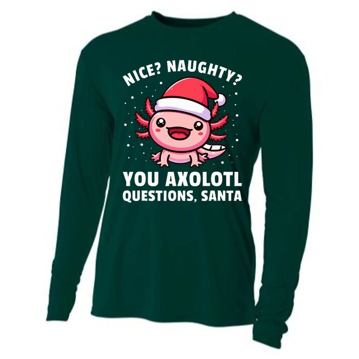 Axolotl  Axolotl Questions Christmas  Cooling Performance Long Sleeve Crew