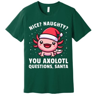 Axolotl  Axolotl Questions Christmas  Premium T-Shirt