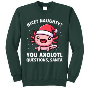 Axolotl  Axolotl Questions Christmas  Tall Sweatshirt