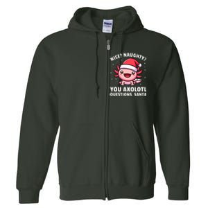 Axolotl  Axolotl Questions Christmas  Full Zip Hoodie