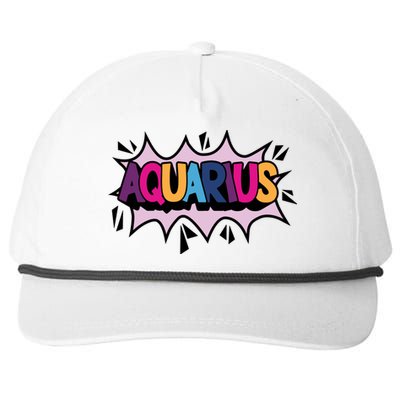 Aquarius Snapback Five-Panel Rope Hat