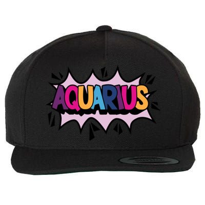 Aquarius Wool Snapback Cap