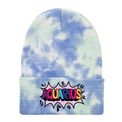 Aquarius Tie Dye 12in Knit Beanie